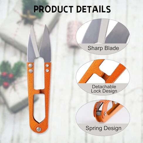 9 Pcs Sewing Scissors Thread Snips, 4.1 Inch Yarn Snips, High-Carbon Steel, Thread Cutter Scissors for Stitch, Knitting, Mini DIY Supplies, Crafts in Saudi Arabia