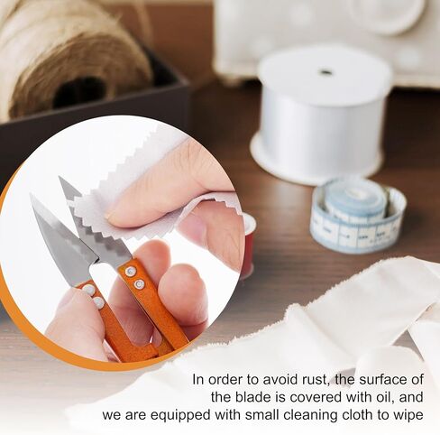 9 Pcs Sewing Scissors Thread Snips, 4.1 Inch Yarn Snips, High-Carbon Steel, Thread Cutter Scissors for Stitch, Knitting, Mini DIY Supplies, Crafts in Saudi Arabia