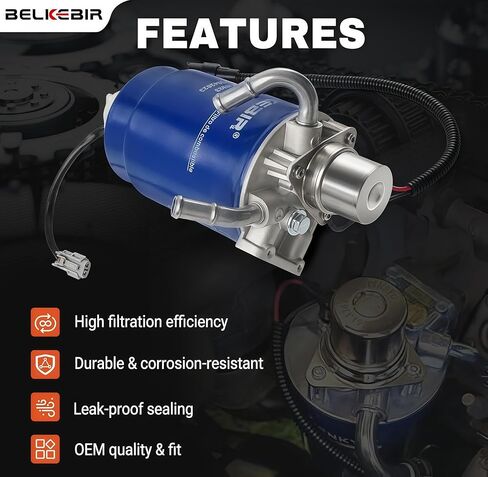 6.6 مجموعة مبيت فلتر وقود الديزل Duramax مع رأس مستشعر الماء في الوقود متوافق مع 2004-2010 Chevy Silverado GMC Sierra 2500 HD 3500 HD V8 استبدال TP3018 19431541 904-517 12642623 12639448 in Kuwait