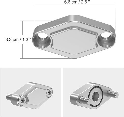 NICECNC ATV Parking Brake Blocking Plate Compatible with Yamaha Raptor 700R 700 660 250 350 Banshee 350 YFZ 450 YFZ450R Warrior 350, Compatible with Honda TRX 450R 400EX 300EX ATC110 1979-1985 Silver in Saudi Arabia