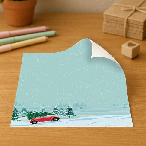 ورق قرطاسية للعطلات في مزرعة شجرة الكريسماس - 50 ورقة in Saudi Arabia