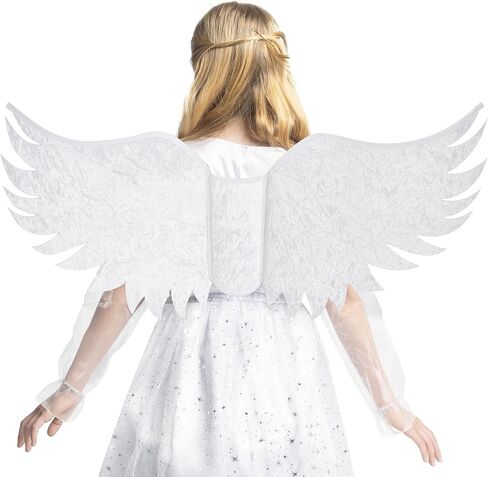 Spooktacular Creations Halloween Angel Costume Girls, Kids Princess Dress Toddlers Tulle Angel Set with Accessories in Saudi Arabia