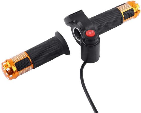 مجموعة مقبض الخانق، زوج واحد 12-84 فولت 3 سرعات مقبض خانق يسار يمين مع شاشة عرض LED للدراجات النارية الكهربائية (ذهبي) in Kuwait
