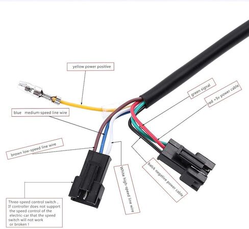 مجموعة مقبض الخانق، زوج واحد 12-84 فولت 3 سرعات مقبض خانق يسار يمين مع شاشة عرض LED للدراجات النارية الكهربائية (ذهبي) in Kuwait