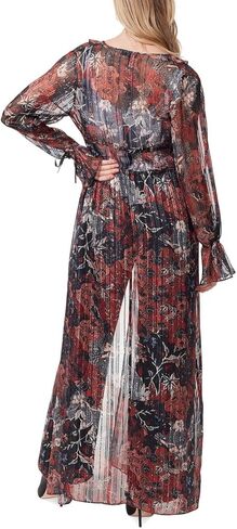 جيسيكا سيمبسون غايا شيفون معدني كيمونو أسود S in Kuwait