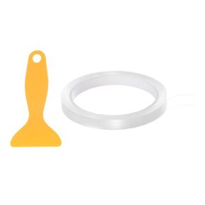 HARFINGTON Caulk Strip Tape Clear 3.5"x9.8ft Waterproof Sealing Tape with Sealing Tool for Kitchen Cooktop Sink Bathtub Shower Toilet