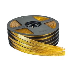 Self-Adhesive PU Caulk Tape - Waterproof Caulk Strip for Bathroom, Kitchen, and Toilet (7.5mm Width,236 Inch/roll) (Gold)