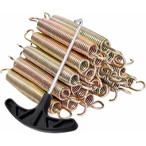 20pcs Trampoline Springs 5.5/6.5 Inch Heavy Duty Galvanized Steel High Tensile Replacement Kit with T-Hook,Trampoline Accessories