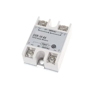 NOYITO SSR-100AA 100A Single Phase Contactless Mute Solid State Relay AC Control AC Input Control Voltage AC 80-250V Control Load Voltage AC 24-380V