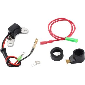 Electronic Ignition Spark,Electronic Ignition Points Conversion Kit Car Modification Accessories Fit for Lucas 25D + DM2