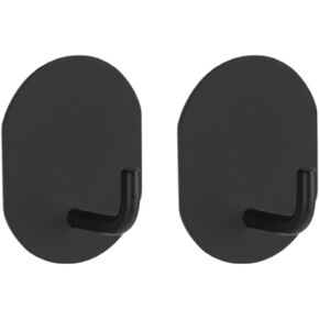 Zyuzles Magnetic Hook for Home Refrigerator,Mini Super Magnetic Metal Hook,Magnetic Key Holder for Grill Kitchen Pot Holders Oven Mitts Office Lockers (Black)