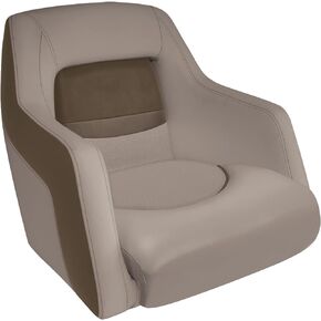Wise BM11010-1749 Premier Series Pontoon Traditional Bucket Seat, Mocha Java/Mushroom/Café