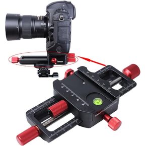 Universal 150mm Macro Focusing Rail Slider Close-up Shooting Head Camera Support Bracket Holder with Arca-Swiss Fit Clamp and Quick Release Plate in Bottom for Tripod Ballhead