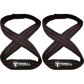 Heavy Duty Lifting Straps for Deadlift - Figure 8 Wrist Straps for Heavy Weight Lifting, Strongman, Powerlifting, Workout and Weightlifting - For Men