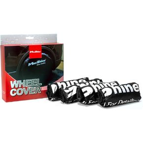 Maxshine Wheel Cover - Pack of 4 (Black) - Universal Fit: Up to 22" Diameter for Cars, RVs, Trailers, Campers, Trucks, Jeeps, and SUVs- Auto Detailing Accessories & Supplies for Wheel Protection