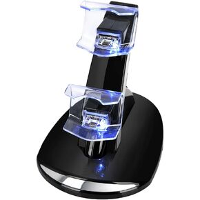PS4 Dual Controller Charger Station with Indicator Light for Fast Charging, Multiple Protection Dock