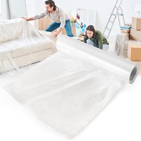 UNIFAMLIY 79" × 30 Yards Cushion Wrap Silk Film Waterproof, Upholstery Cushion Wrap Easily Install Foam into Cushion,Shrink Wrap Roll for Cushions, Packaging Wrap for Furniture Home Office Cover