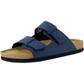 CUSHIONAIRE Men's Lynx Cork footbed Sandal with +Comfort