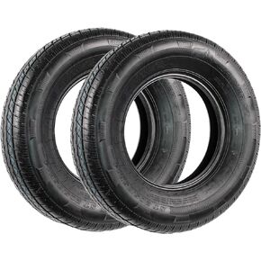 eCustomRim 2-Pack ST205/75R14 Steel Belted Radial Trailer Tire Load Range D 2040# 205/75 R 14 Tire - 6 Year Warranty w/Free Roadside