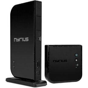 Nyrius Aries Home HDMI Digital Wireless Transmitter & Receiver for HD 1080p Video Streaming, Cable Box, Satellite, Bluray, DVD, PS3, PS4, Laptops, PC (NAVS500)