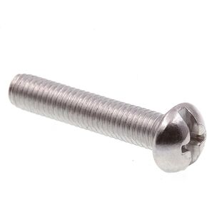 Prime-Line 9004253 Machine Screw, Round Head, Slotted/Phillips Combo, #10-32 X 1 in, Grade 18-8 Stainless Steel, Pack of 25