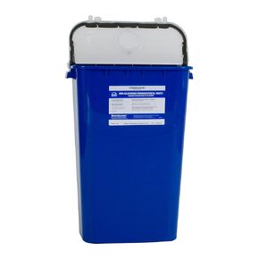 Bemis Health Care 4011050-6 Pharmaceutical Waste Container, Blue, 11 gal, Pack of 6