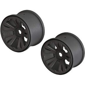 ARRMA 1/10 Monster Truck Front/Rear 3.8 Wheels, 17mm Hex Black (2), ARAC9465
