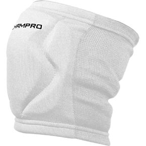 Champro MVP Low-Profile Volleyball Kneepad, Small, White, A3001WS