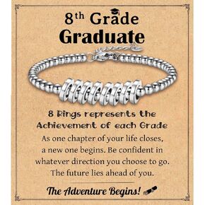 Leyung Graduation Gifts for Girls, Class of 2024 Beaded Bracelet Gifts, Inspirational Graduation Gifts for Her Daughter Granddaughter Niece