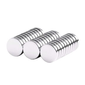 Round Disc Magnets 12x3mm 1/2" x 1/8" - Magnetic Sticker Note Memo Holder Office Fastener Circle Magnet N42 Discs (50 Pack)