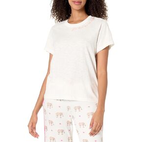 PJ Salvage Women's Loungewear You Had Me at Rose Short Sleeve T-Shirt