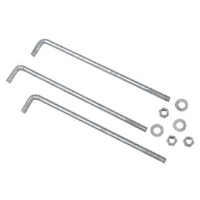 Mutual Industries Anchor Bolts, 1/2" x 14" (Pack of 50)