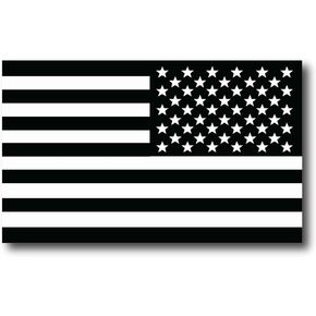 Magnet Me Up Reversed Black and White American Flag Magnet Decal, 3x5 Inches, Heavy Duty Automotive Magnet for Car, Truck, SUV or Any Other Magnetic Surface