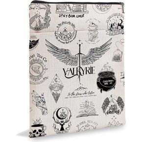 Fantasy Novel Inspired Book Sleeve, Book Sleeve for Book Lovers Book Inspired Gift, Book Sleeves Gift, Valkyrie in Training Book Sleeve for Valkyrie Fans Books Lover Gift 6JB05