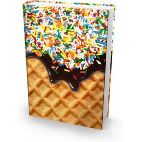Book Sox Stretchable Book Cover: Jumbo Sprinkles Print. Fits Most Hardcover Textbooks up to 9 x 11. Adhesive-Free, Nylon Fabric School Book Protector. Easy to Put On. Washable & Reusable Jacket.