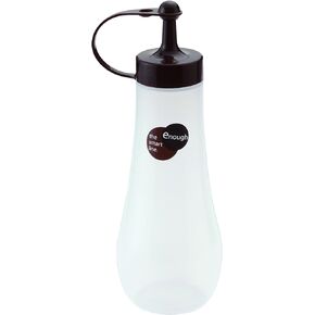 JapanBargain 3272, Japanese Squeeze Bottle Squirt Condiment Bottle Oil Bottle Soy Sauce Dispenser for Kitchen Made in Japan, 12oz, Chocolate