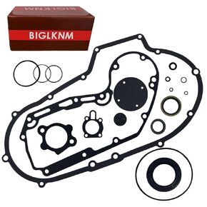 BIGLKNM Primary Cover Gasket Seal Kits & O-Ring for Harley Davidson 1200 Sportster 1200 XL1200 XLH1200 1989-2003 Complete Clutch Bottom End Gasket Kit