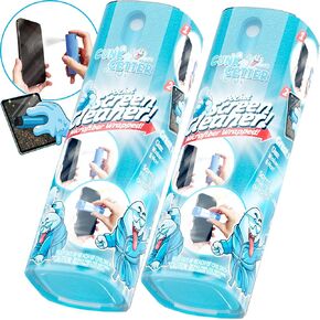 Gunk Getter - Pocket Screen Cleaner (2 Pack) - iPhone Andriod iPads Tablets Car Screens Monitors Travel TSA