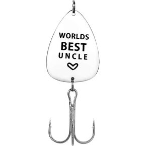 Uncle Gifts Fathers Day Present Worlds Best Uncle Fishing Lure Christmas Birthday Gifts for Uncle Thanksgiving Day Gift Uncle Gifts from Niece Nephew