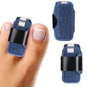 LINXIU Toe Splints for Straightening Hammer Toe Corrector Toe Straightener Finger Support Brace Stabilizer Women Men Broken Toe Support 2Pcs