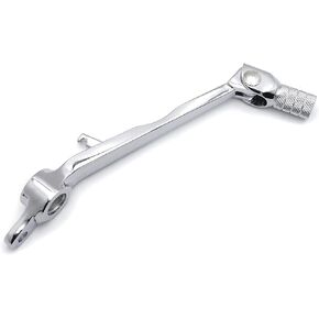 HTTMT MT280-013- Motorcycle Chrome Foldable Rear Brake Pedal Foot Lever Compatible with Kawasaki Ninja ZX10R 2004-2010/ Kawasaki Ninja ZX6R 2005-2008/ Kawasaki ZX636 2005-2006