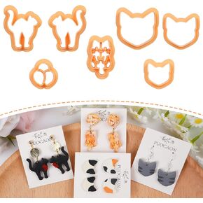 Puocaon Animal Polymer Clay Cutters - 10 Pcs Animal Frame Clay Cutters for Earrings & Jewelry - Ice Bear & Camel Shapes