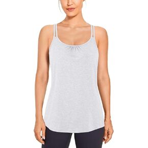 BLEVONH Women's Workout Tank Tops Racerback Loose Fit Yoga Shirts Scoop Neck Sleeveless Running Gym Tank Top in Kuwait