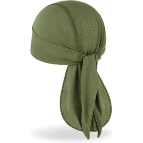 MELASA Cooling Do Rags Skull Cap Helmet Liner, Sweat Head Wraps Bandanas for Men Running Cycling Motorcycle