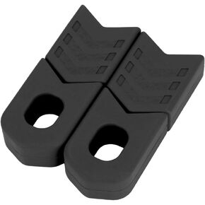 1 Piar Bike Crankset Cover Cover Silicone Crank Boot Protectors Sleeve Arm Protective Accessory(Black)