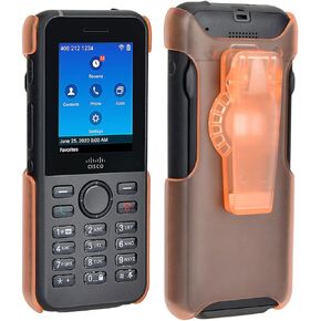 Generturbo Cisco Phone Holster Case for Cisco 8821 with 360° Rotating Belt Clip, Cisco Portable Phone Clip for Cisco 8821 EX Wireless VoIP Phones (Orange)