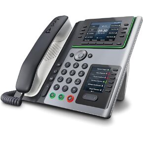Poly Edge E400 IP Desk Phone (Plantronics + Polycom) – Designed for Hybrid Work – 8-line Keys Supporting up to 32 Lines - Integrated Bluetooth for Mobile Phone and Headset Pairing
