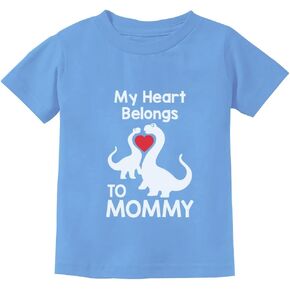 My Heart Belongs to Mommy Gifts to Mom from Son Daughter Mothers Day Shirts for Kids Toddler Youth Kids T-Shirt