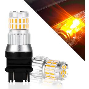 RACOONA 3157 Led Bulb,Reverse Light Bulb,Car Accessories Super Bright Low Power 3157 4157 3057 3156 LED Bulbs with Projector,Brake Stop Tail,Led Tail Light Bulb for Cars,Trucks,Motorcycles (Red)