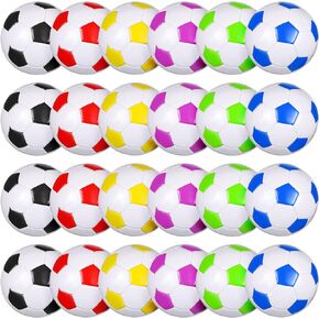 HyDren 24 Pack Soccer Balls Bulk with Pump Official Outside Sport Soccer Ball Christian Charity Donation Balls for Kids Teens Adult Ball Game Training Practice